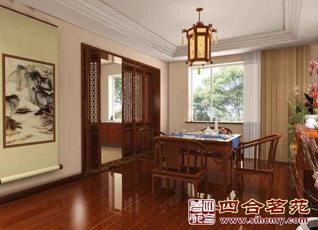 中式别墅餐厅设计效果图